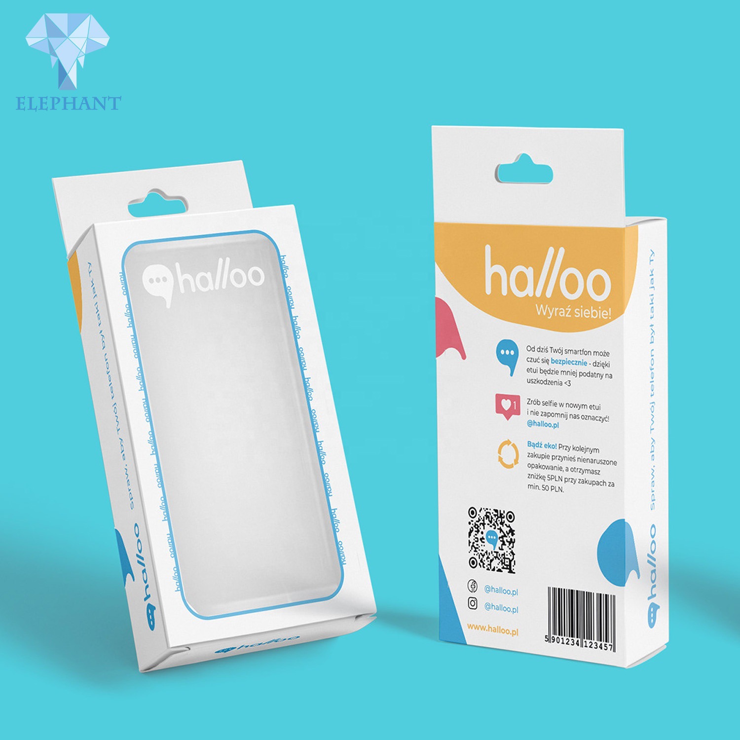 弘跃包装盒定 制最新便携式铜版纸手机手机外壳包装盒