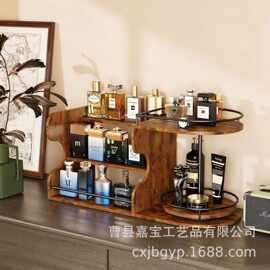 跨境木质厨房台面调料置物架多层阶梯式手办玩具展示架香水陈列架