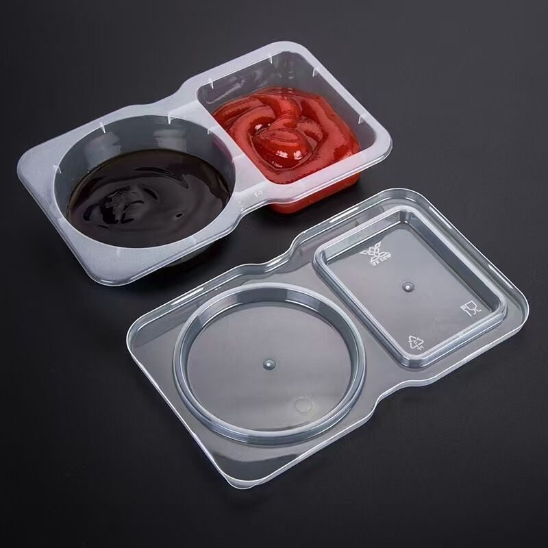 2コンパートメント、2コンパートメント、3コンパートメント、使い捨てソース、調味料、ソース、チリビネガー、小物包装箱|undefined