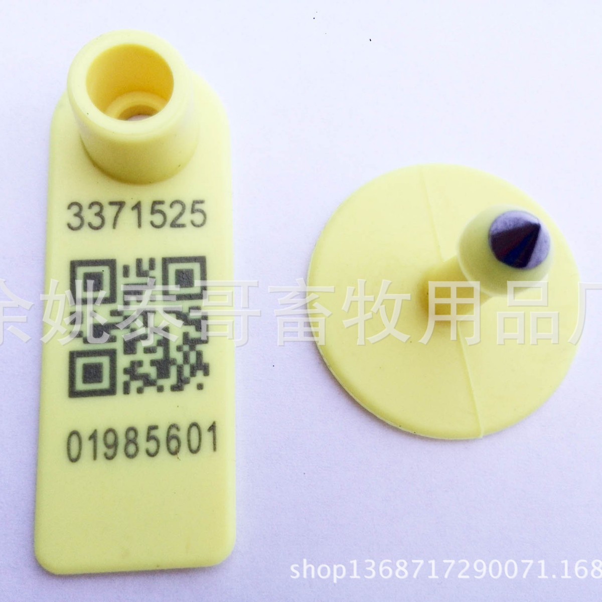 供应5218畜牧羊耳标激光带字二维码羊耳标多色羊耳标
