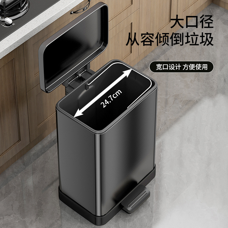 Basura de cocina doméstica gruesa con cubierta de gran capacidad especial baño sala de estar inodoro pie pie pedale