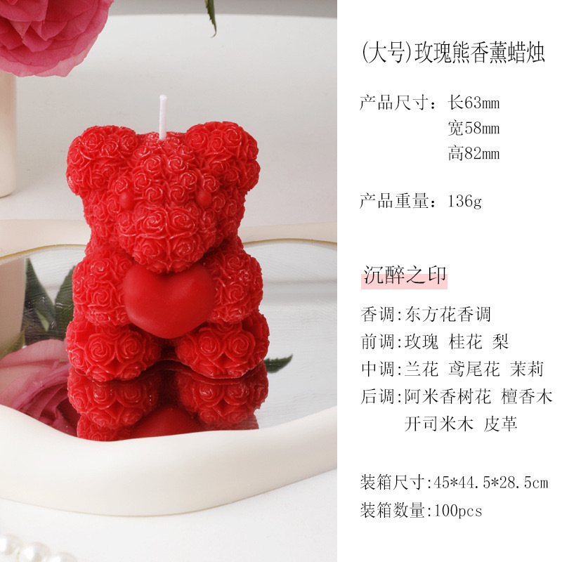 2025 Día de San Valentín lindos pequeños regalos rosas amor osos incienso miel regalo de cumpleaños mano día de San Valentín