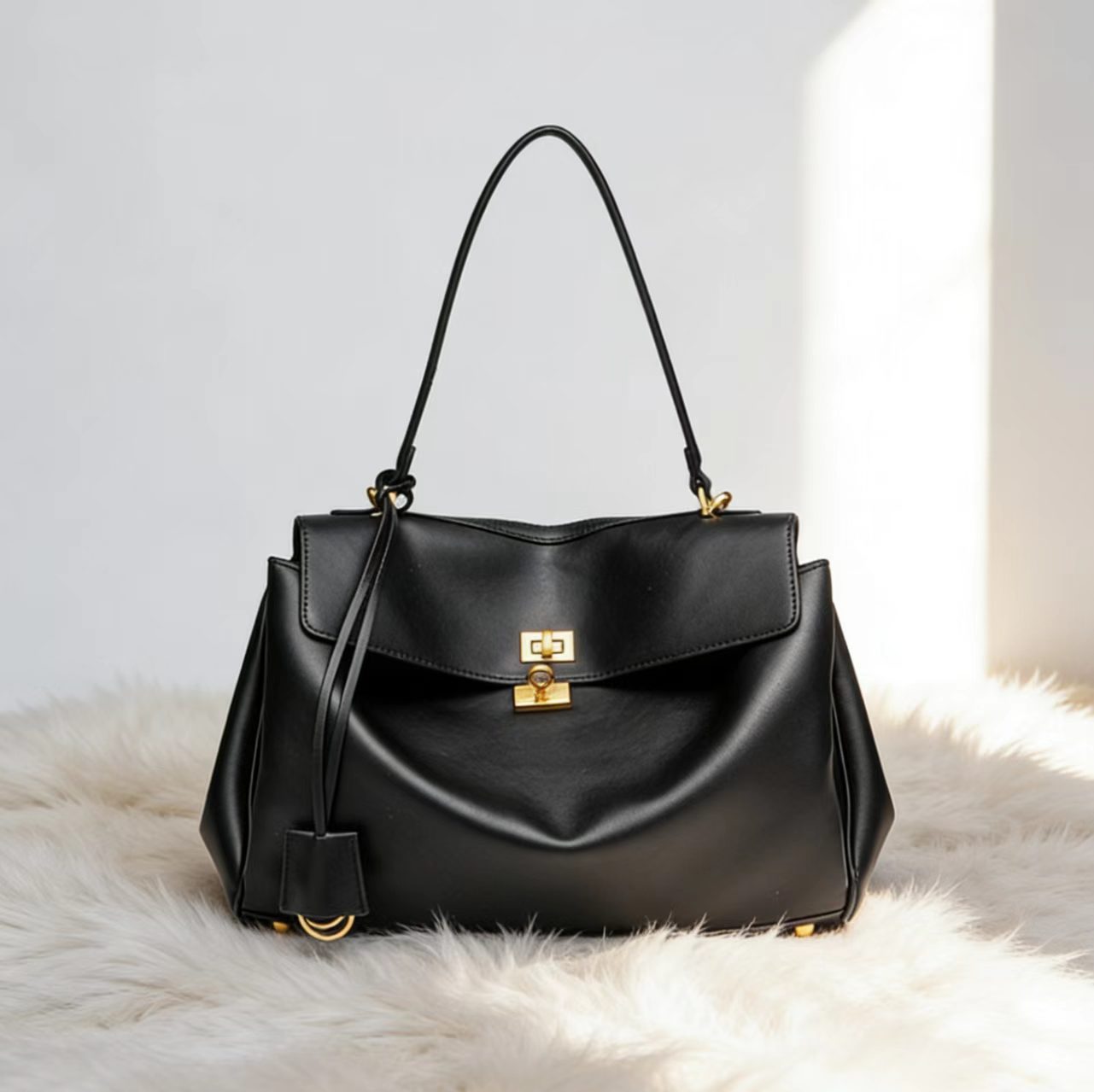 Luxe niche designertas Caheno, retro veelzijdige handtas en crossbodytas, ruime Kelly forenzentas, hoogwaardige textuur_voghion.com