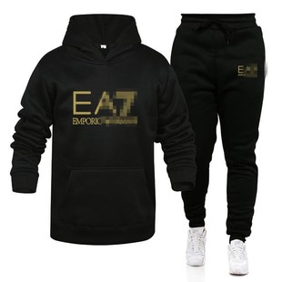 2025 New Aliexpress Amazon Hot-Selling Trendy Fashion Men's and Women's Casual Hooded Velvet Sweatshirt Sports Suit
