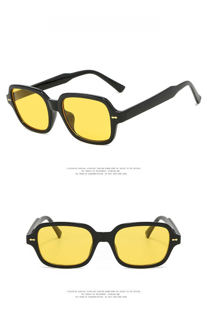 Cross-border rice nail sunglasses square 2021 New European and American trend personalized sunglasses all-match retro trendy sunglasses_voghion.com