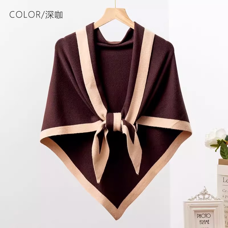 Nueva habitación con aire acondicionado de todo fósforo, chal de oficina, mujer, primavera, otoño y verano, capa de punto cervical, toalla triangular