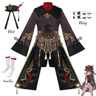 热门胡桃cos服动漫游戏往生堂胡堂主cosplay套装Genshin现货