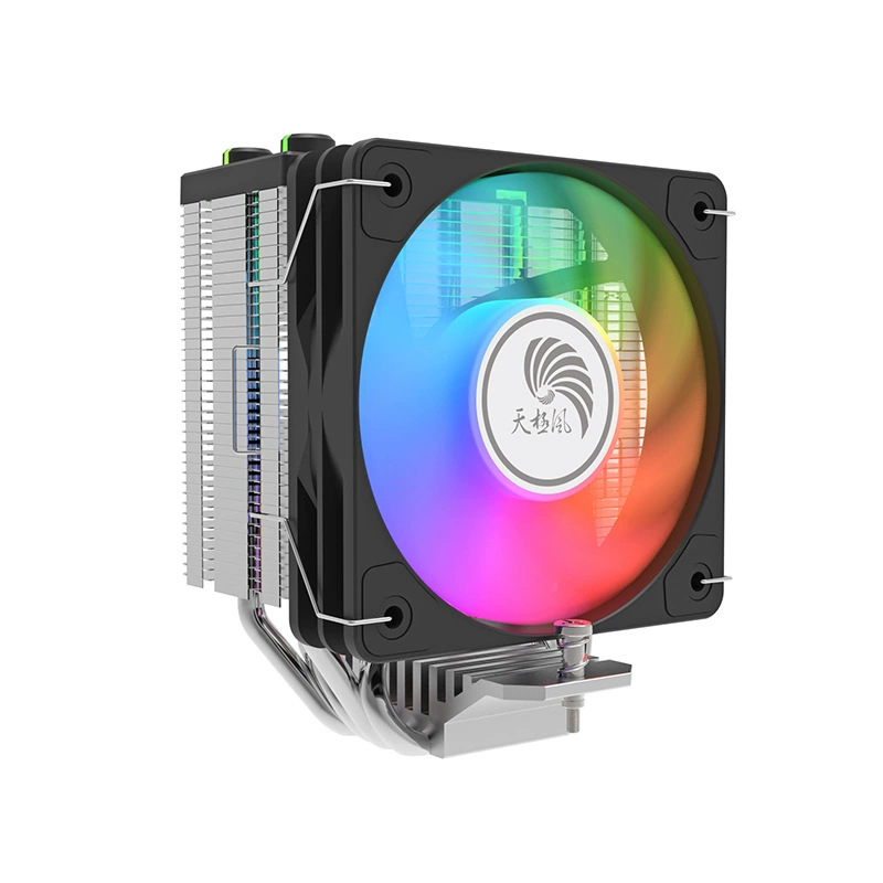 Кулер CPU с вентилятором Tianji Wind J8, 4 медных трубки, вентилятор ARGB 100 мм, тихий и высокий поток воздуха