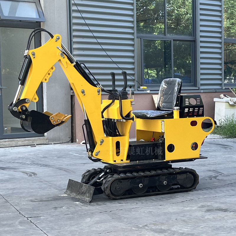 08微型挖掘机 果园挖沟履带挖土机 道路小型挖掘机
