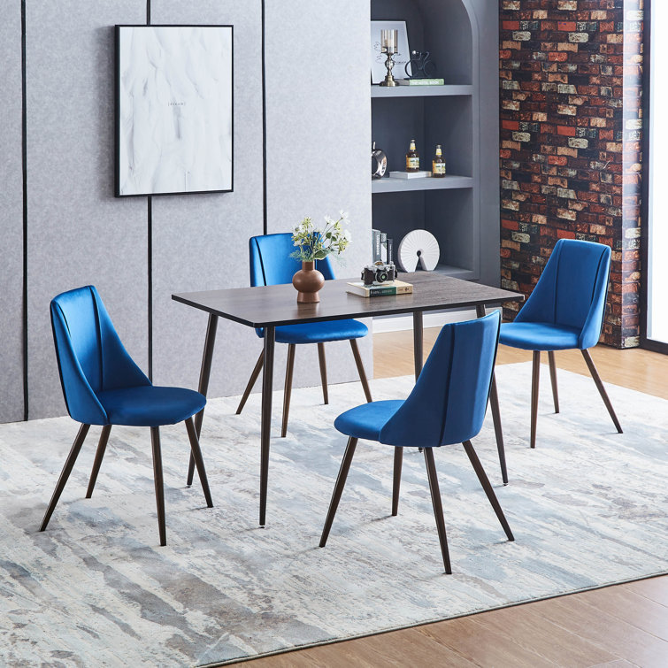 Silla de comedor de terciopelo exportada silla de comedor de Amazon lujo ligero silla de comedor de madera de alto nivel