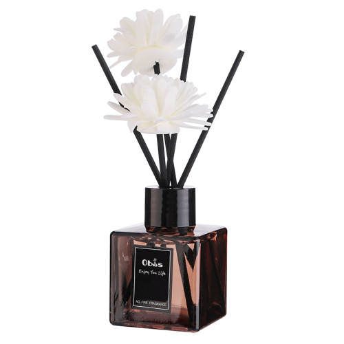 Small Square Aromatherapy Diffuser, Household Indoor Smokeless Bamboo Charcoal Aromatherapy Set, Bathroom Deodorizer, Dried Flowers, Long-lasting Fresh Air