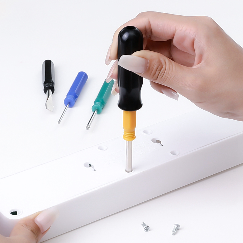 Kit de destornillador doméstico multifuncional de reparación y desmontaje de herramientas de destornillador de mano de obra cruzada, lote de tornillo de destornillador de seis piezas