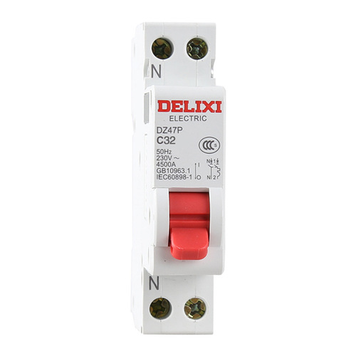 Delixi DZ47P small circuit breaker double in and double out DPN model 1P+N C type 10A/25A/32A/40A/6A