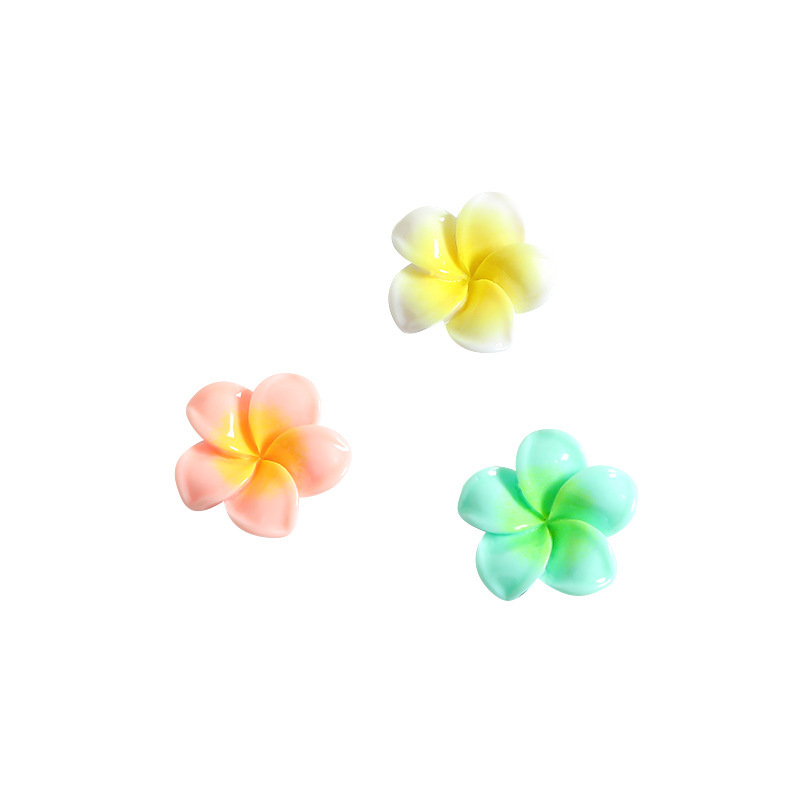 18mmの小さいサイズのカラーの卵の花の樹脂の小さい部品のdiyのクリームのコップの冷蔵庫は穴の靴のボタンの部品を貼ります。|undefined