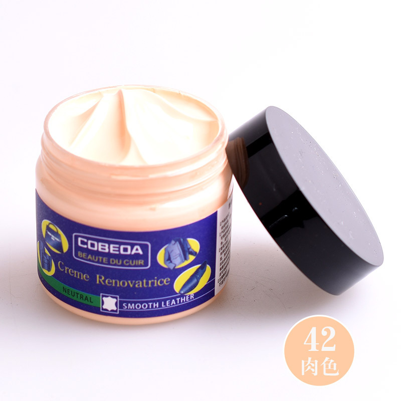 Venta directa de fábrica kangbida agente de coloración de cuero sofá bolsa de cuero para colorear zapatos de cuero de reparación de desgaste color suplemento crema