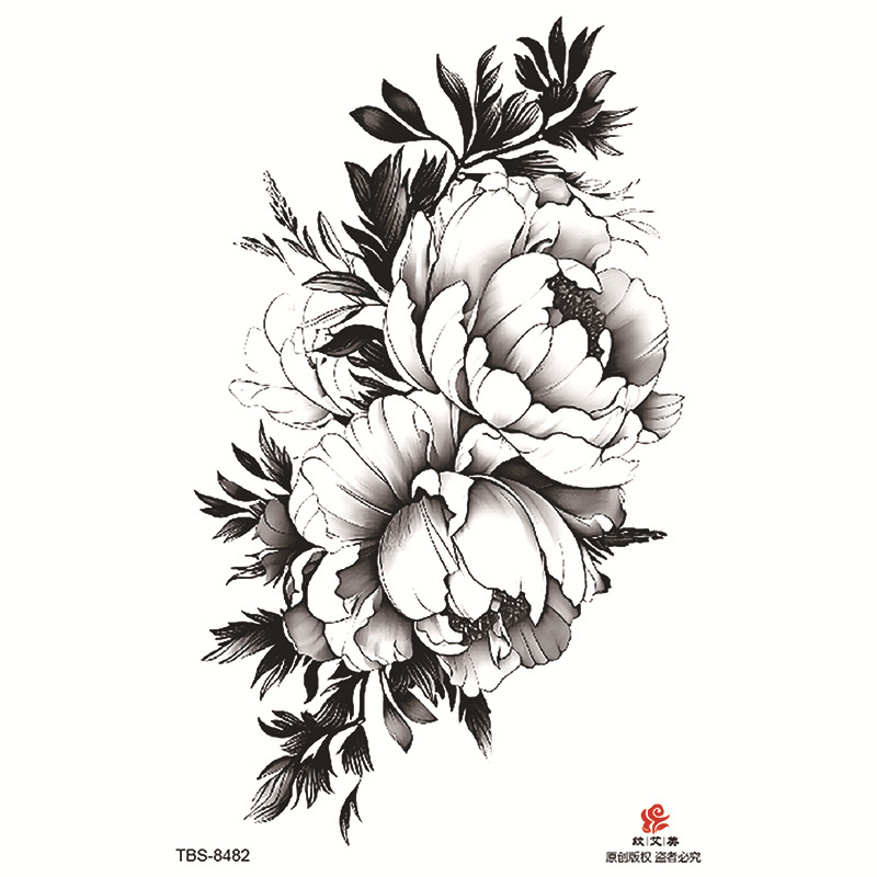 Pegatinas de tatuaje impermeables de brazo completo pequeño, símbolo de tótem, pegatinas de brazo pequeño, conjunto de ensamblaje al por mayor, suministro transfronterizo