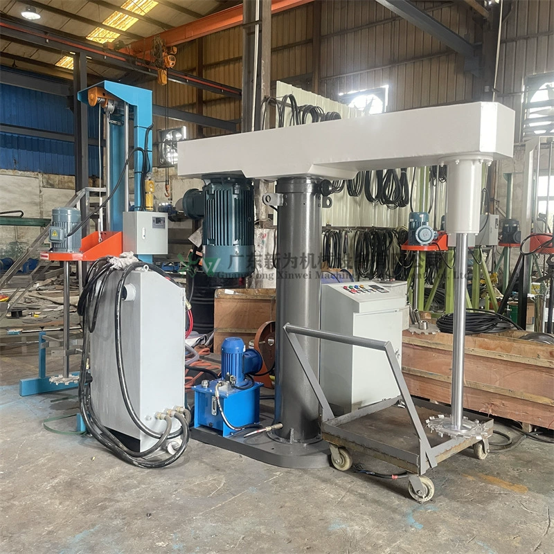 Продажа готового оборудования для смешивания пищевых продуктов и напитков, гидравлической подъемной высокоскоростной диспергирующей машины, регулировки частоты 0-1440.