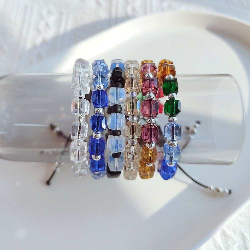 Fashion Square Artificial Crystal Knitting Womenu0027S Bracelets 1 Piece