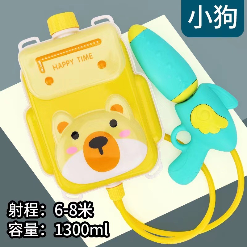 Mochila infantil juguetes de tiro de agua de playa de verano barraca eléctrica de cabello continuo pistola de rociador de agua al por mayor