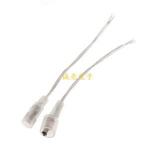 DC5521�B�Ӿ� DC��ĸ����͸����ˮ�� LED���l�Դ�� 2о 5.5*2.1