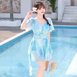 泳衣女2026新款女士连体高级感性感纯欲温泉海边度假大码遮肚泳装