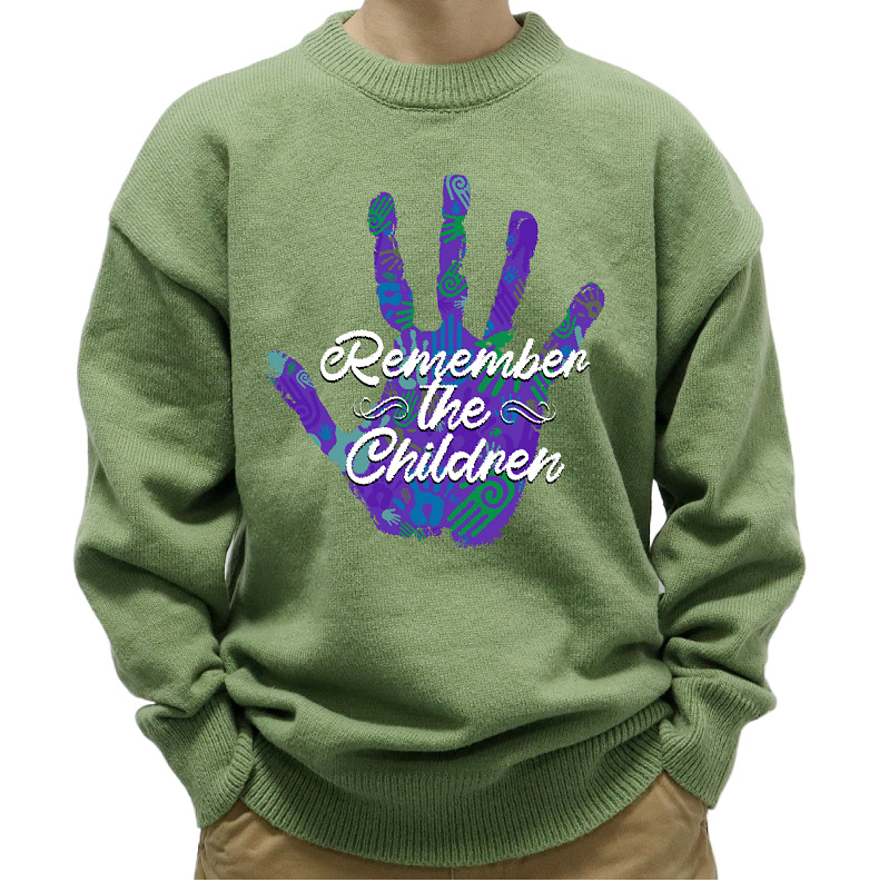 New Men's European Autumn Winter Loose Knitted Sweaters Y2K Style Printed Pullover Sweaters for Men Tops_voghion.com
