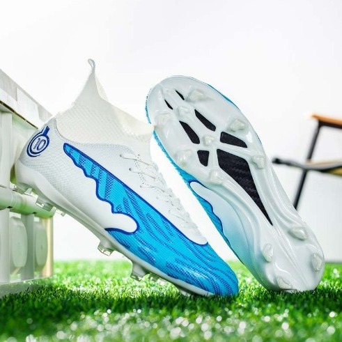 Zapatos de fútbol auténticos para hombres y mujeres, estudiantes de entrenamiento para adultos, césped artificial ag, zapatos de fútbol antipatinantes transpirables profesionales