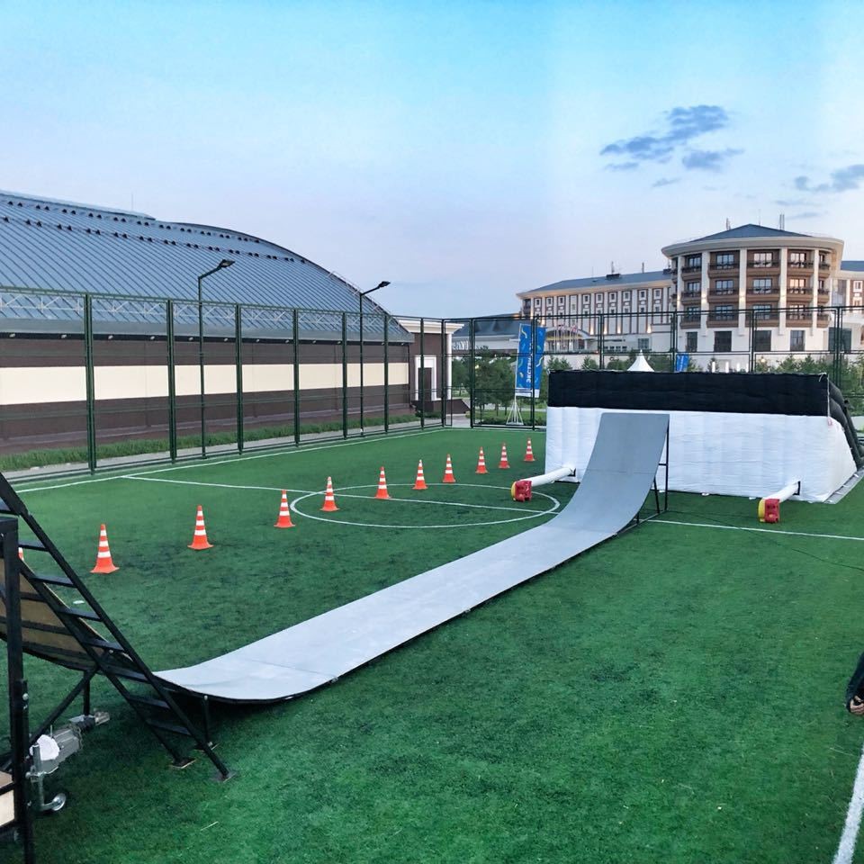 Deportes extremos al aire libre MTB inflable truco salto de seguridad cojín airbag aterrizaje entrenamiento rampa colchón FMX