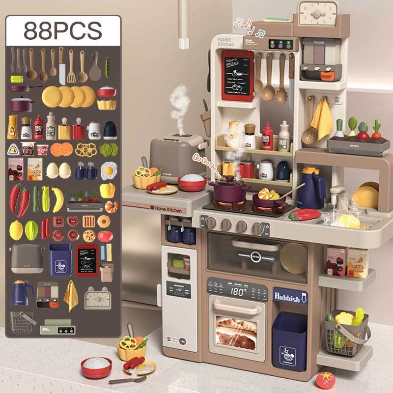 Baby Valley Niños Juguetes de cocina Niñas Cocinar Cocinas Simulaciones de cocina Regalo de cumpleaños de bebé de 3 años