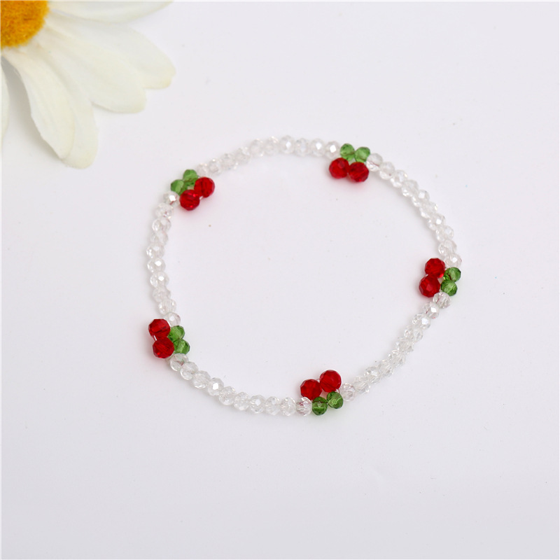 F002 白色樱桃手链 2022.08.21.