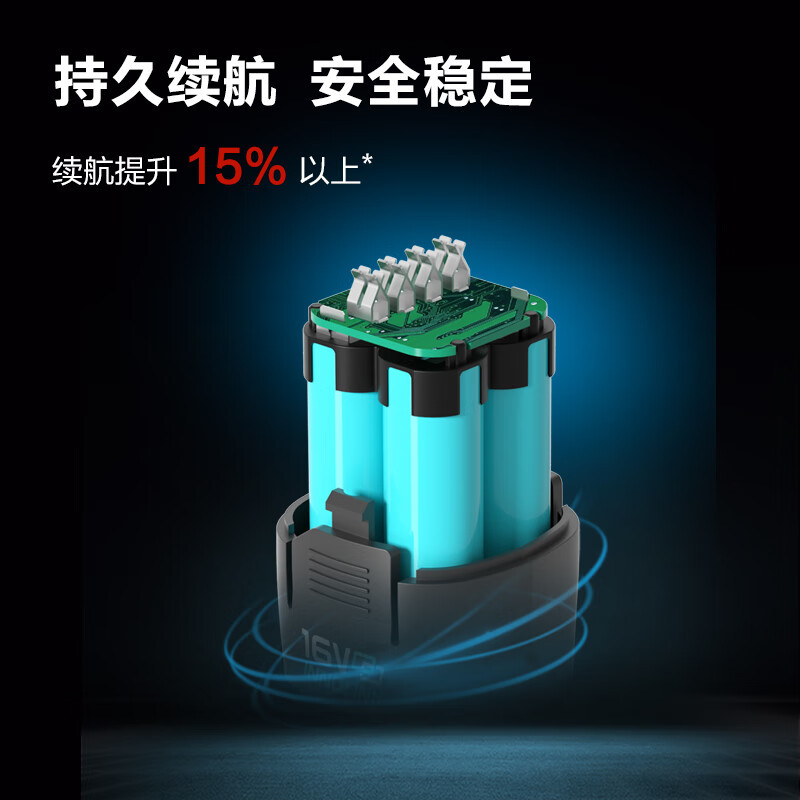 Deli 16V taladro de litio sin escobillas taladro de mano de doble carga eléctrica litio motor multifuncional para el hogar