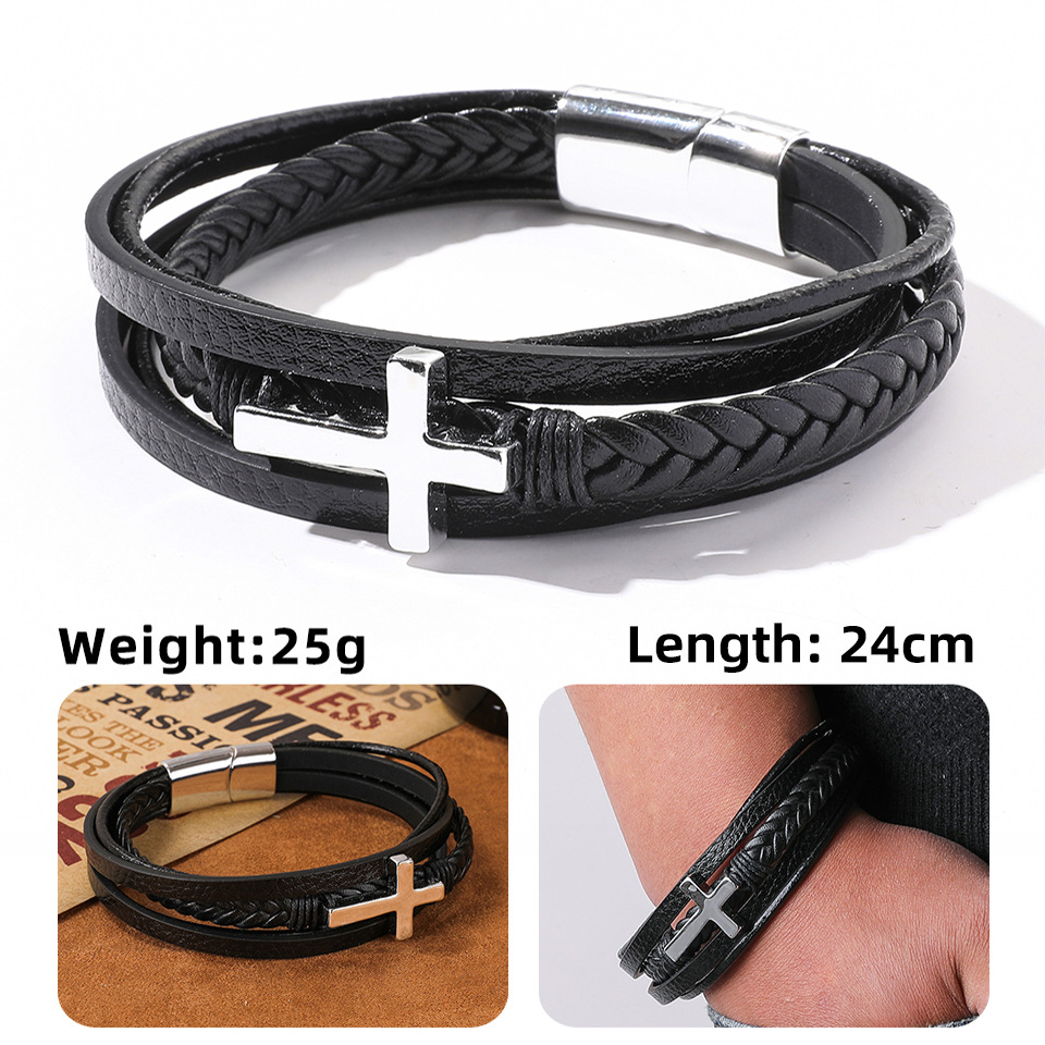 Fashion Geometric Pu Leather Unisex Bracelets display picture 15