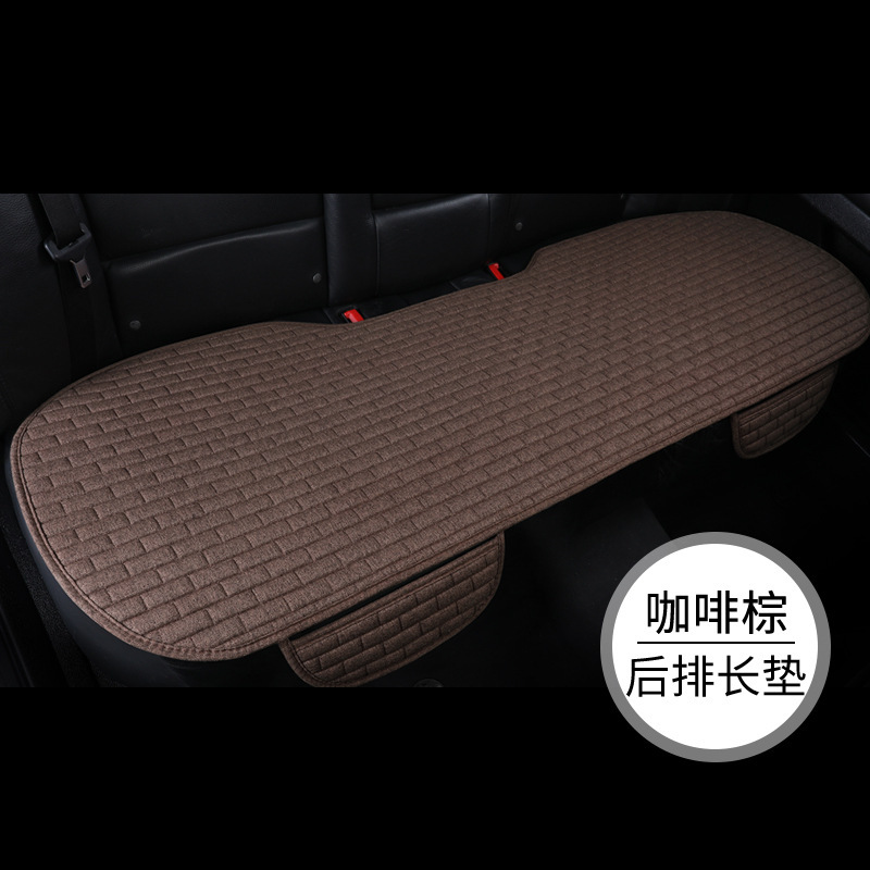 Cojín del asiento de coche conjunto de tres piezas de un solo coche base de respaldo coche conjunto completo cojín del asiento de lino cuatro estaciones cojín al por mayor image 25