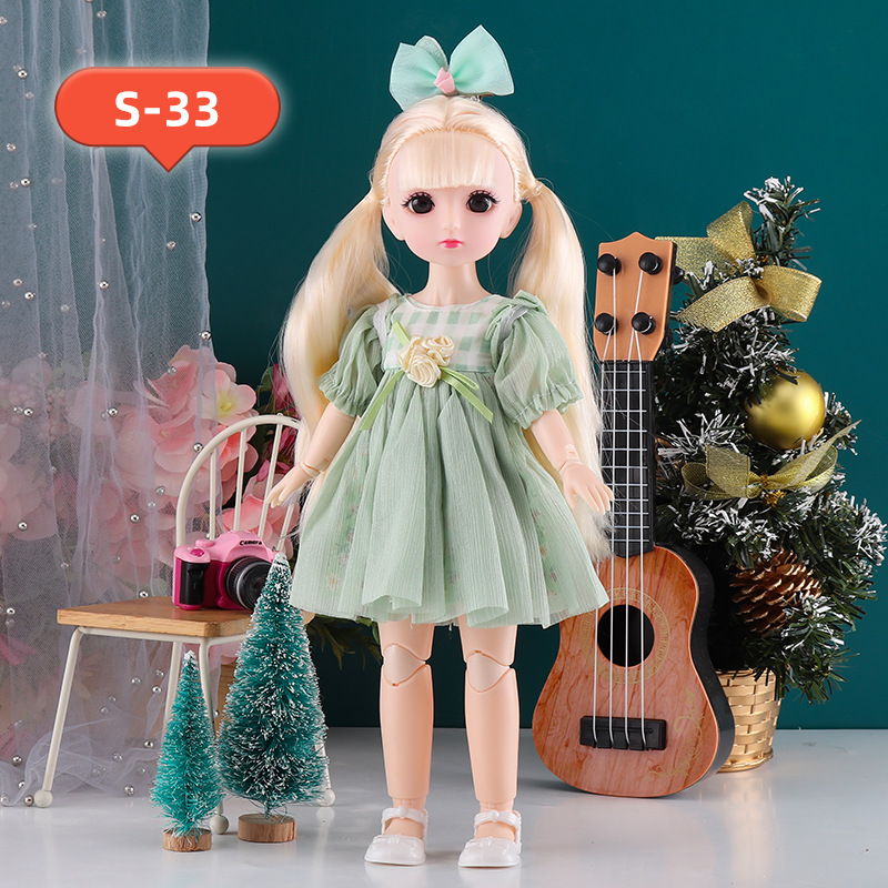 Poppenprinsessenset van 30 cm met 23 beweegbare gewrichten, BJD-aankleedpop op schaal 1/6, kinderspeelgoedcadeau, groothandel_voghion.com
