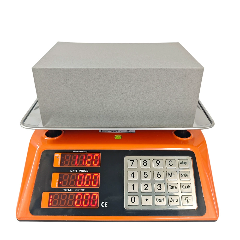 Оптовая продажа для внешней торговли: электронные весы для фруктов и овощей из нержавеющей стали, 40 кг, для мясных лавок.
