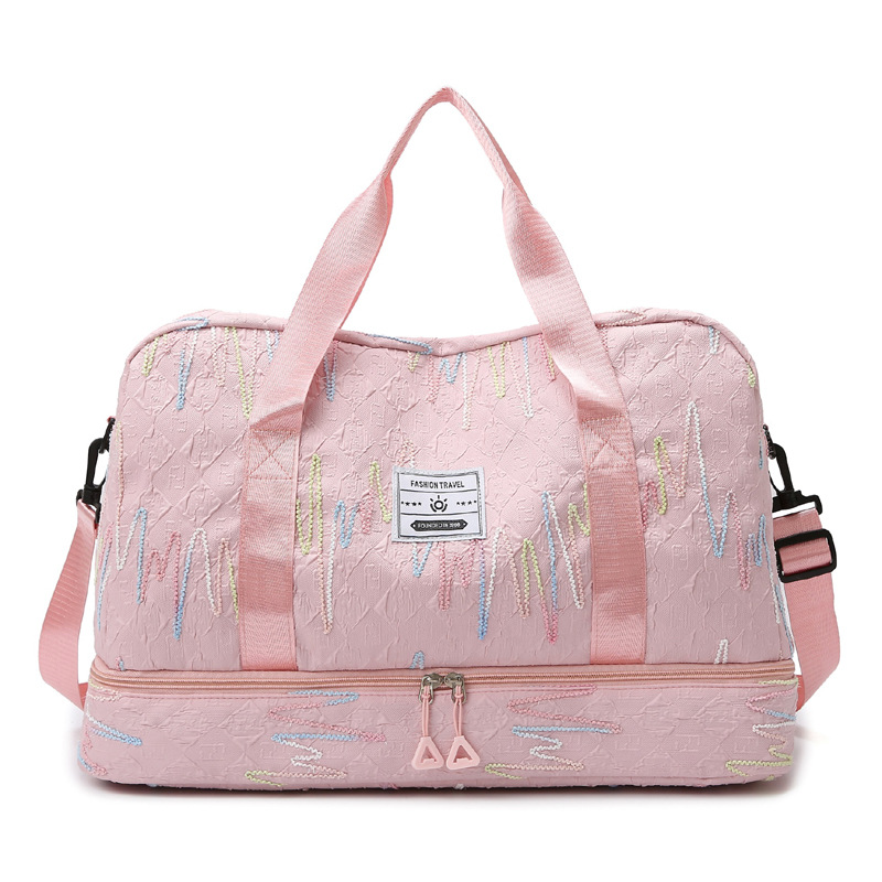 2024 nuevo almacén de zapatos independiente, paquete de espera de viaje de gran capacidad, bolsa de yoga, deportes de ocio, bolsa de fitness, almacenamiento de equipaje