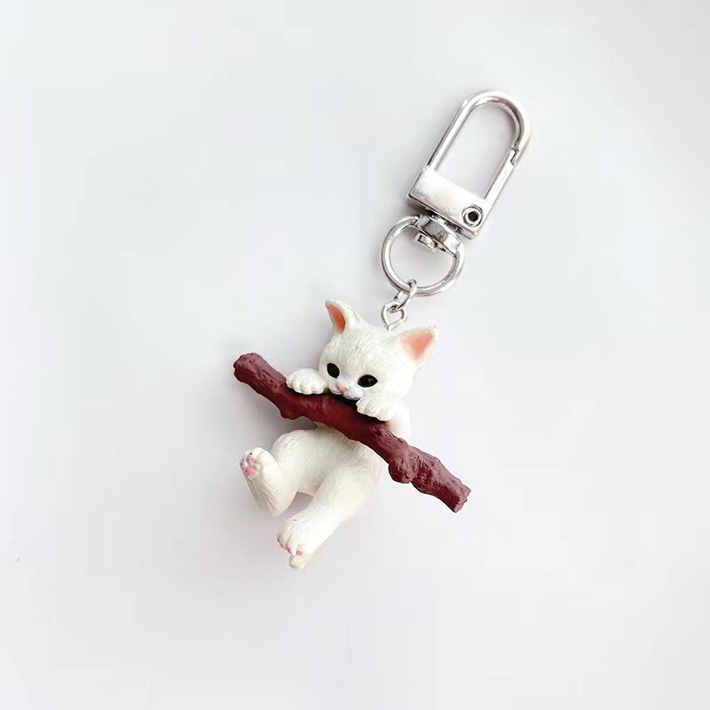 Cute three-dimensional branch cat cartoon Corgi keychain protective case earphone wireless AirPods2 tide shell pendant Cute three-dimensional branch cat cartoon Corgi keychain protective case earphone wireless AirPods2 tide shell pendant