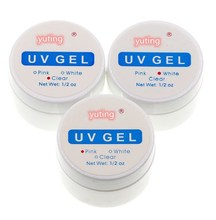 美甲用品光疗延长胶UV胶光疗凝胶美甲基础胶粉白透明三色粘钻胶