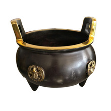 铜香炉摆件家居佛堂铜香炉熏炉工艺品寺庙铸铜大香炉