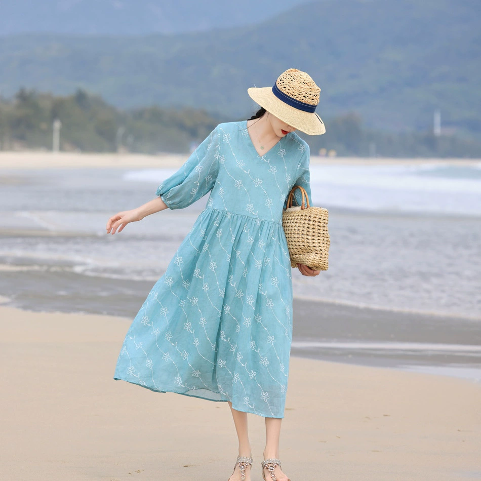 2025 весна и лето новый литературный фанат женской одежды с принтом рами