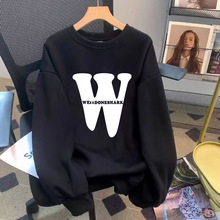 春秋款卫衣男休闲宽松长袖男士套头印花上衣外套薄款大码男装潮流