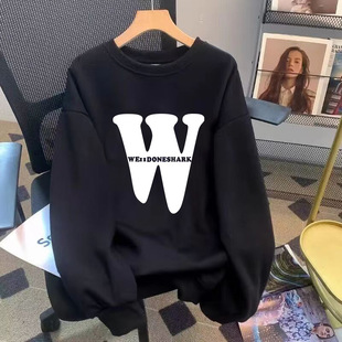 Spring and Autumn Sweatshirt Men's Casual Loose Long-sleeved Men's Pullover Printed Jacket Thin Large Size Men's Fashion