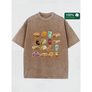 �羳�W�a����'s Retro Washed Taco Bell Fast Food Graphic Tee