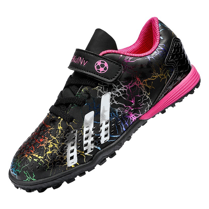 Zapatos de fútbol para niños Iron series adolescentes y niños pequeños Velcro TF uñas rotas Escuela Primaria niños y niñas zapatillas de entrenamiento de competencia