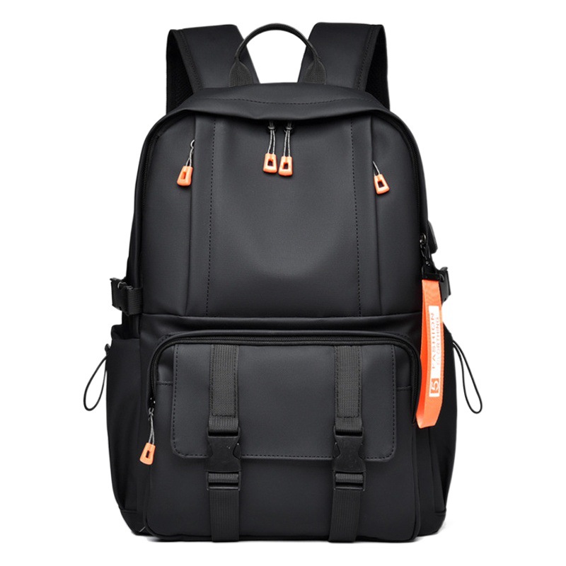 Mochila de nuevo estilo 2025 para hombres y mujeres, mochila escolar deportiva de ocio al aire libre, mochila de viaje de gran capacidad con película de cuero, mochila ligera