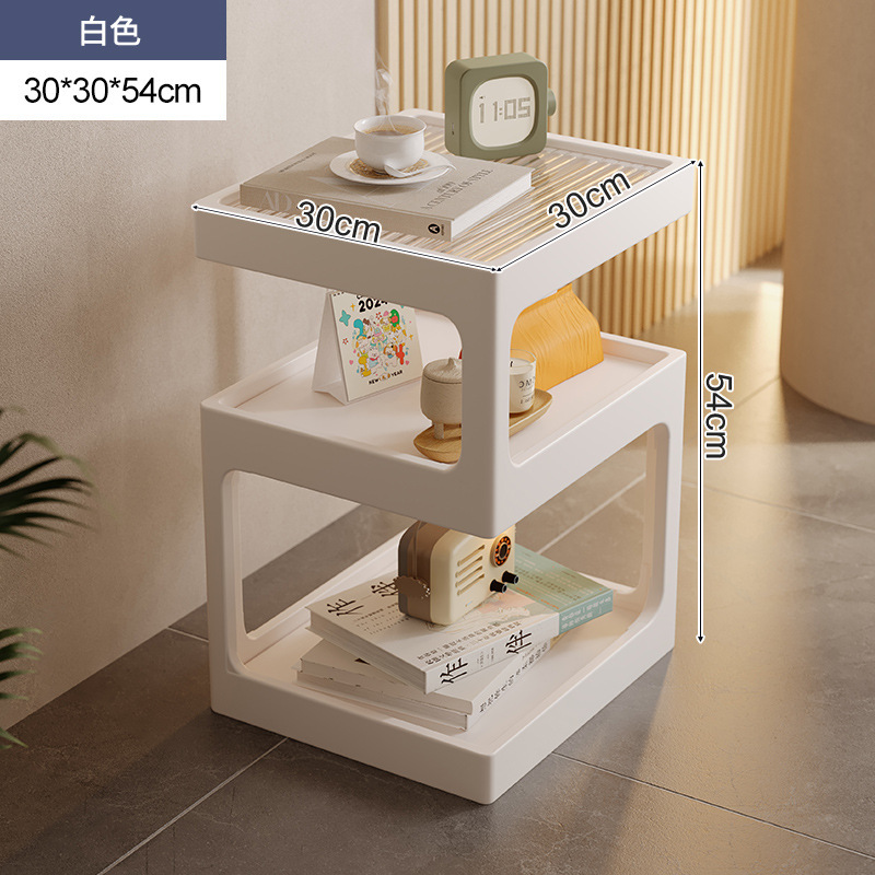 Mesa lateral del sofá, sala de estar, hogar, armario lateral de madera maciza, armario lateral, lujo ligero, casillero de almacenamiento de troncos de alta calidad, mesa de esquina