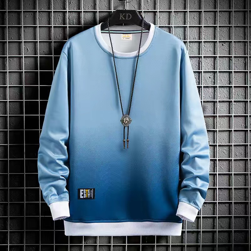 Camiseta de manga larga cuello redondo suéter moda marca 2023 nueva primavera y otoño camiseta juventud ropa superior