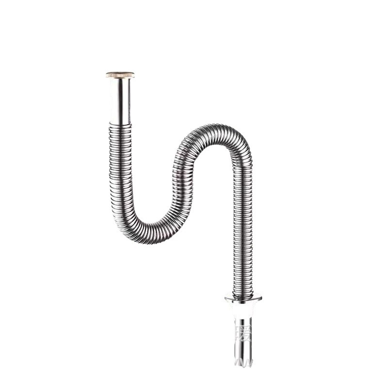 Cocina lavabo accesorios de tubería de drenaje lavabo lavabo tubería de drenaje de acero inoxidable drenaje antiolor conjunto de artefactos mágicos