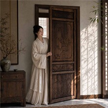 中式雕花门实木仿古门窗实木门农村老式花格门古建寺庙复古做旧