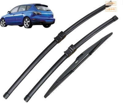 Suitable for Mazda 3BK 04-08 wiper 21 inch 19 inch 14 inch front and rear window wiper blades (Wiper) - mazda3bk-04-08-21inch-19inch-14inch